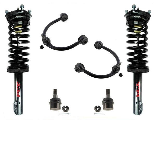 Se adapta a brazos de control superiores delanteros Jeep Commander 06-10 y puntales de rótulas inferiores, 6 piezas