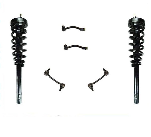 Se adapta a Hyundai Sonata 06-10 (2) puntales de resorte rápidos delanteros y eslabones de varillas de amarre de montaje