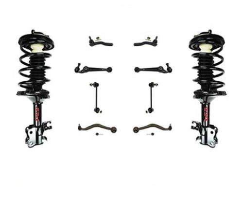 Front Spring Struts Control Arms Tie Rods 10pc for Ford 06-09 Fusion V6 3.0L