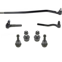 Front 7Pc Kit Ball Joints Tie Rod Arm To Steering fits Jeep Wrangler 07-17