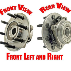 (2) Rodamientos de rueda delantera ABS 100 y nuevos probados con torque 2003-2005 Ram 2500 3500 4X4