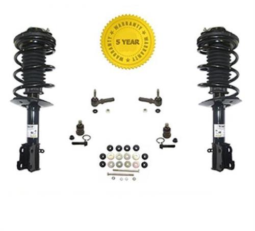 (2) Frt Strut & Coil Spring Assembly Tie Rods Ball Joints 8Pc 01-2009 PT Cruiser