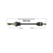 Front Axle for Yamaha YXR700F Rhino 4x4 2008-2013