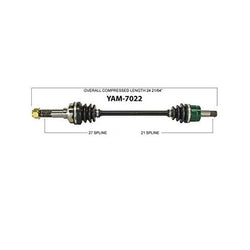 Front Axle for Yamaha YXR700F Rhino 4x4 2008-2013