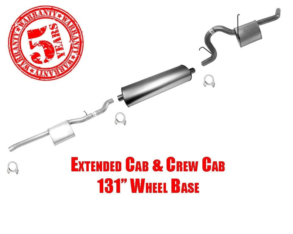 05-06 Dakota 06-07 Raider 131" Wheel Base After Converter Exhaust System