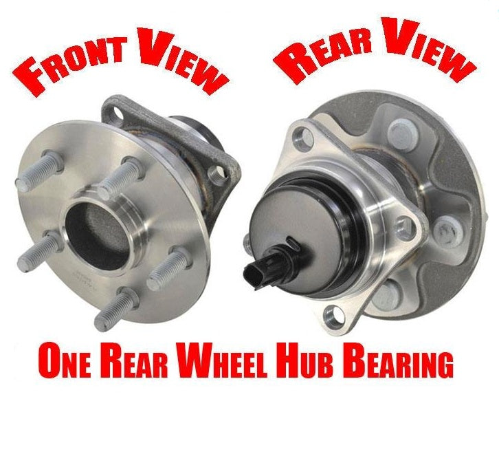(1) REAR Wheel Bearing Hub Fits 09-10 Vibe GT 09-13 XRS 2.4L Front Wheel Drive