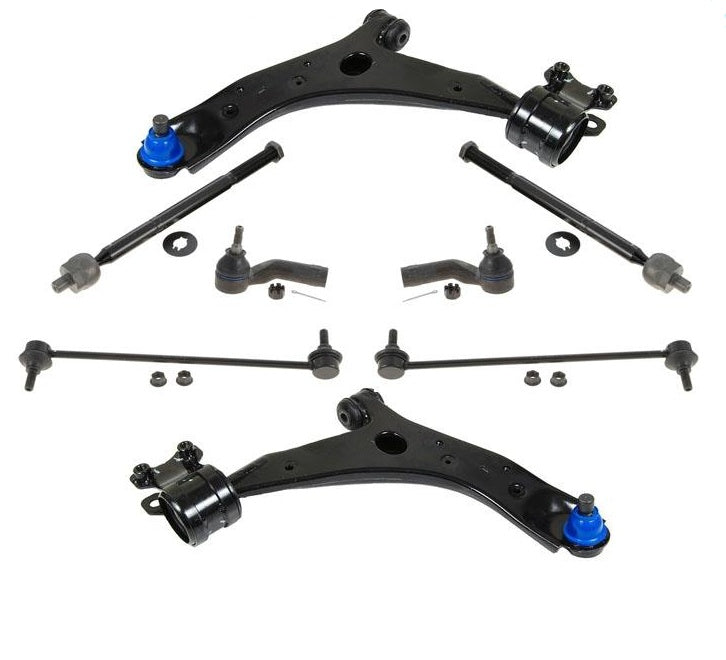 Se adapta a brazos de control inferiores y conjunto de rótula Mazda 3 no turbo 04-09, 8 piezas