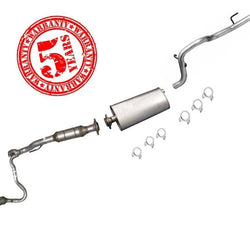 02-03 3.7 Liberty L & R Pre Converter & Rr Main Y Pipe Muffler Tail Pipe