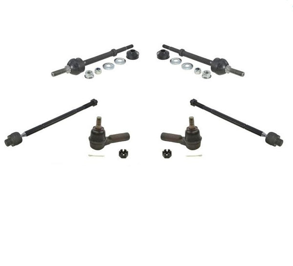 06-08 Ram1500 4x4 Pick Up 4.7L 5.7L Sway Bars Inner & Outer Tie Rods 6pc Kit