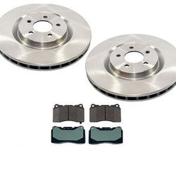Fits 07-14 Mustang 5.4L 12-14 Boss 302 13.98 Inch New Front Rotors & Brake Pads