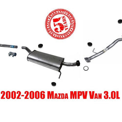 02-06 MPV Van New Middle Muffler and Rear Tail Pipe Muffler 56158 54400