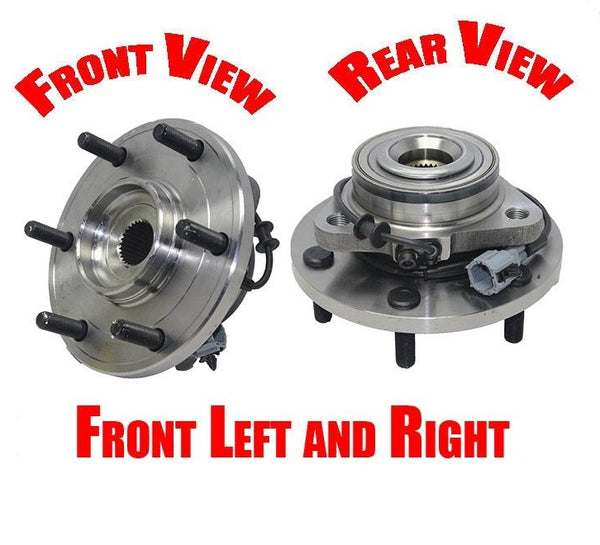 (2) Rodamientos de cubo de rueda delantera 100% nuevos para Infiniti 04-07 QX56 04-07 Titan NUEVO