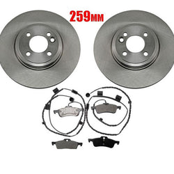 Uquality 34232 Disc Brake Rotor, Rear (2) Plus Pads & Sensor Call Check Info