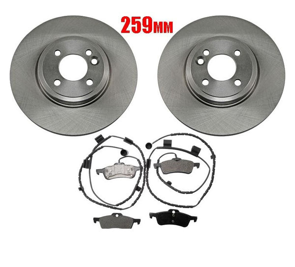 Uquality 34232 Disc Brake Rotor, Rear (2) Plus Pads & Sensor Call Check Info