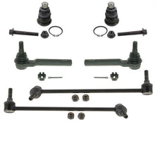 Fits 04-09 Quest 6Pc Chassis Kit Ball Joints Tie Rods Sway Bar Stabilzer Links