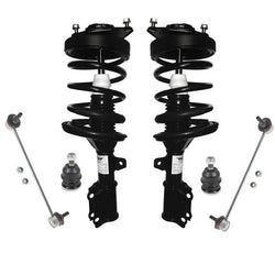 Front Coil Spring Strut Ball Joints Sway Links for 03-08 Tiburon 6Pc