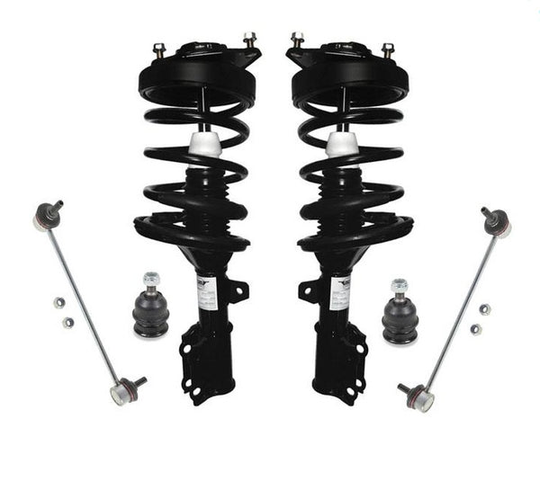 Front Coil Spring Strut Ball Joints Sway Links for 03-08 Tiburon 6Pc