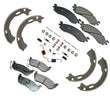 Fits 06-10 Ford Explorer CERAMIC Front & Rear Pads Parking Brake Shoes Springs
