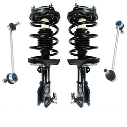 Front Coil Spring Strut Assembly Sway Bar Link Set Fits 00-03 Protege Protege 5