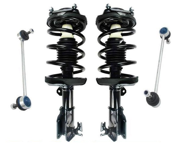 Front Coil Spring Strut Assembly Sway Bar Link Set Fits 00-03 Protege Protege 5