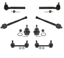 07-10 Hummer H3 8Pc Chassis Kit Low Ball Joints Tie Rod Sway Bar Links 16MM