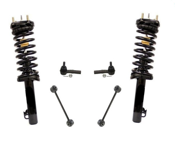 Grand Cherokee Commander Tie Rods Sway Bar Links Struts 6Pc