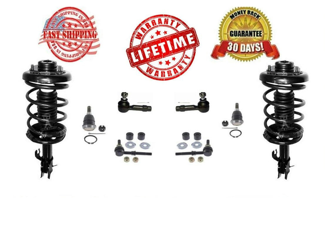 KIT de rótulas y puntal de resorte rápido delantero para Maxima 95-99, 8 piezas