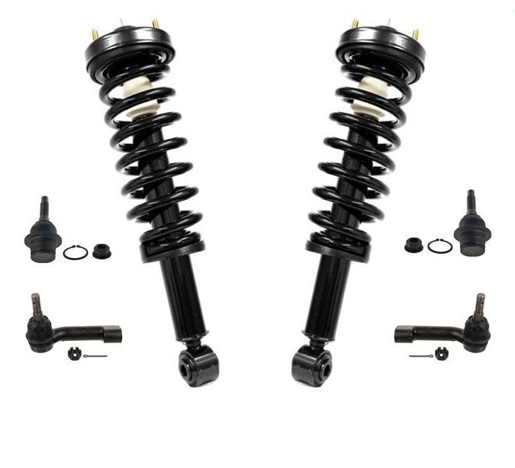 Soportes de resorte helicoidal de amortiguador delantero completo 09-12 para Ford F-150 4WD kit de 6 piezas