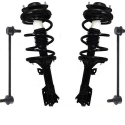 Front Complete Coil Spring Strut Set Sway Bar Links Fits 01-06 Hyundai Santa Fe