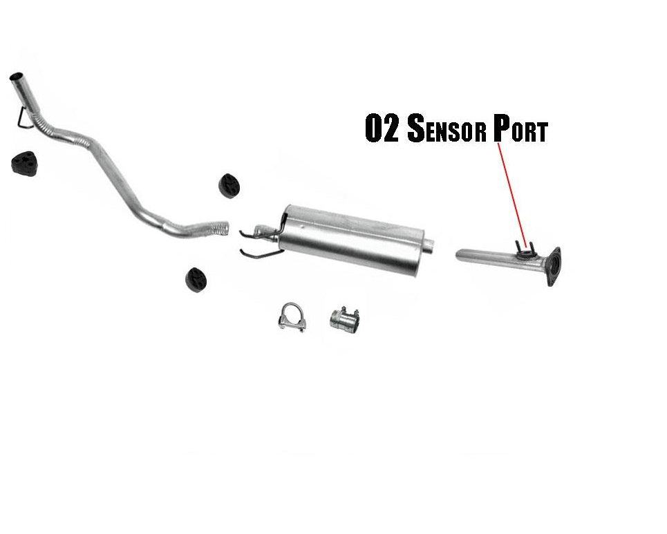 Nuevo sistema de escape silenciador para Toyota Tacoma 2.7L con distancia entre ejes de 103 pulgadas