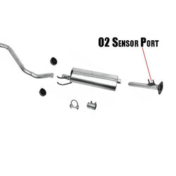 New Muffler Exhaust System for Toyota Tacoma 2.7L with 103 Inch Wheel Base