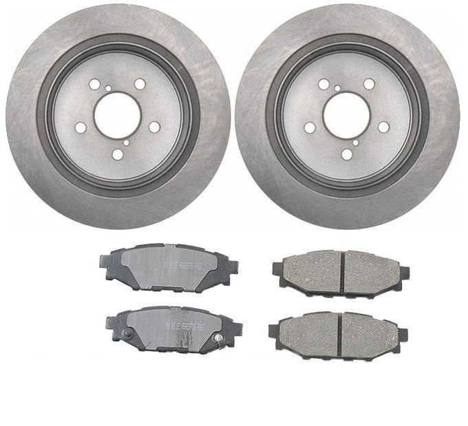 Pastillas de freno de cerámica para rotores de freno traseros para Subaru Legacy y Outback 05-09.