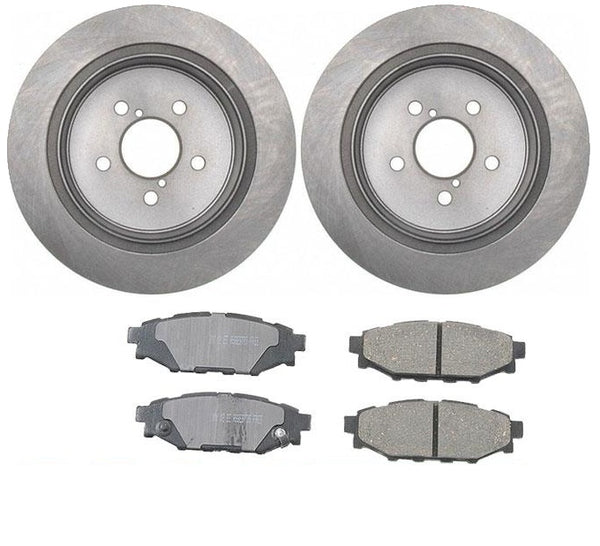 New Rear Brake Rotors Ceramic Brake Pads fits For 05-09 Subaru Legacy & Outback