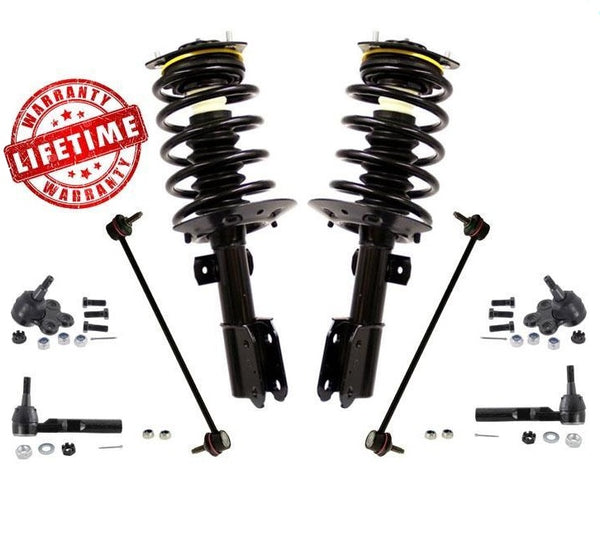 Front Struts Ball Joints Tie Rods for Buick Terraza Front Wheel Drive 05-07