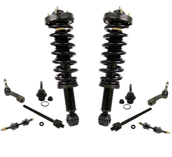 Para 09-12 F150 RWD 2 ruedas resortes de resorte varillas de amarre juntas de bola barra estabilizadora 10 piezas