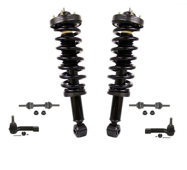 Front Complete Strut Tie Rods Sway Bar Links 09-12 For Ford F-150 R Wheel Drive