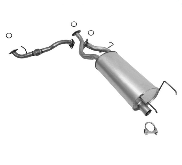 Toyota Landcruiser LX470 Middle Muffler 497480 ( Includes D/S Kink Up Pipe )