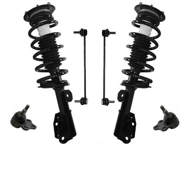 Juego de eslabones de barra estabilizadora con rótulas de montaje de puntales de resorte delantero para Saturn Vue 02-07