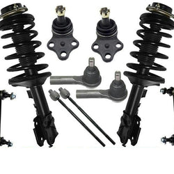 Front Coil Spring Strut Ball Joints Sway Bar Link Tie Rods For 96-98 Pathfinder