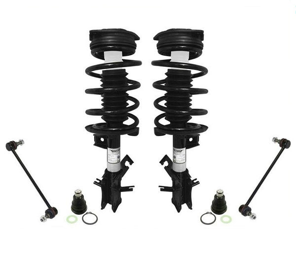 Front Coil Spring Struts Mount Ball Joints Sway Bar Link For 07-12 Nissan Sentra