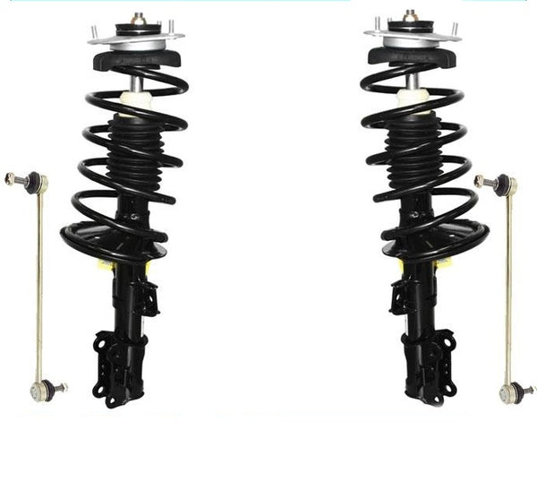 Front Coil Spring Struts Sway Links For Volvo 01-02 V70 XC / 03-07 XC70 4Pc