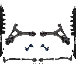 Puntal de resorte helicoidal delantero y brazos de control de montaje, varillas de amarre para Civic Coupe 06-11, 8 piezas