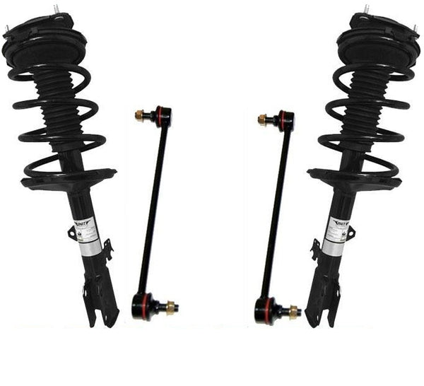 Juego de eslabones de barra estabilizadora de montaje de puntal de resorte helicoidal rápido delantero para Toyota Rav 4 AWD 00-05