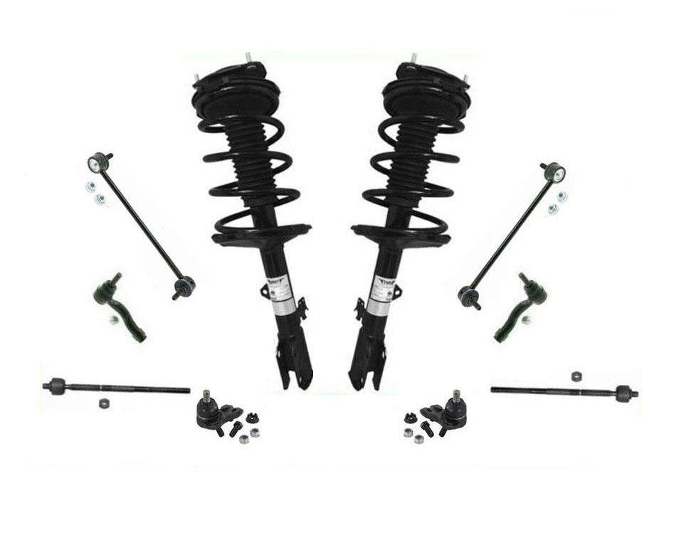 Complete Struts Sway Bar Link Ball Joint Tie Rods For 01-03 Rav4 All Wheel Drive