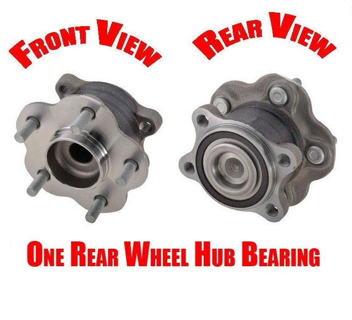 (1) 100% New Rear Wheel Bearing Assembly fits 03-07 Murano Front Wheel Drive