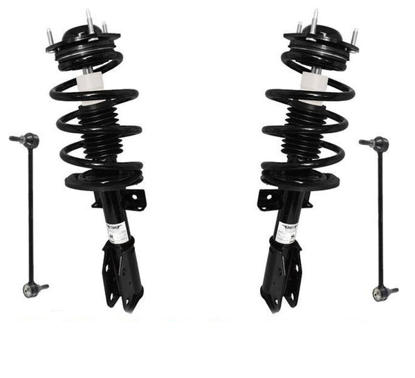 Enlaces completos de barra estabilizadora de resortes helicoidales rápidos para kit de 4 piezas Acadia 07-13