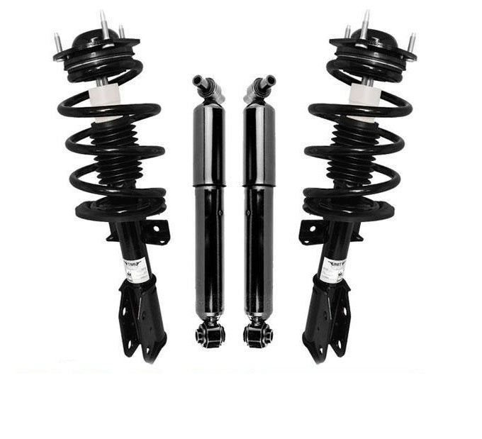Front Complete Quick Coil Spring Struts Rear Shocks For 09-13 Traverse