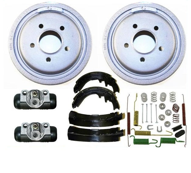 Brake Drums Shoes Cylinder 01-02 4WD For Ford Ranger W Larger 10" Drum 6pc