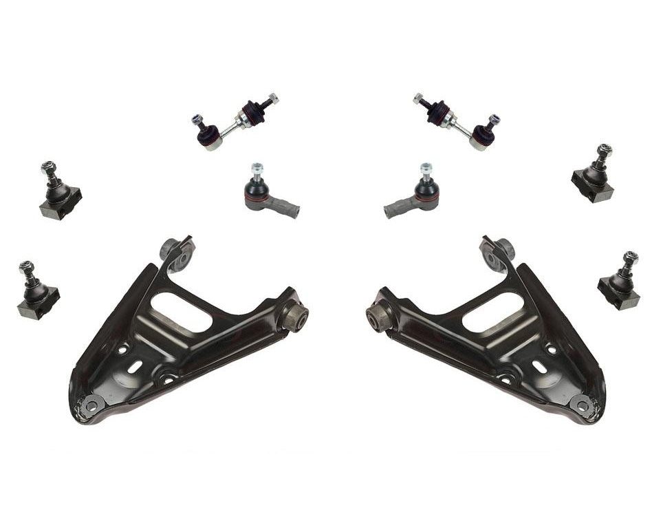 For 2005-2007 Smart ForTwo Lower Control Arms Outer Tie Rods Ball Joints