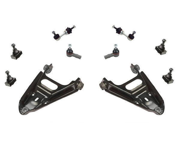 For 2005-2007 Smart ForTwo Lower Control Arms Outer Tie Rods Ball Joints